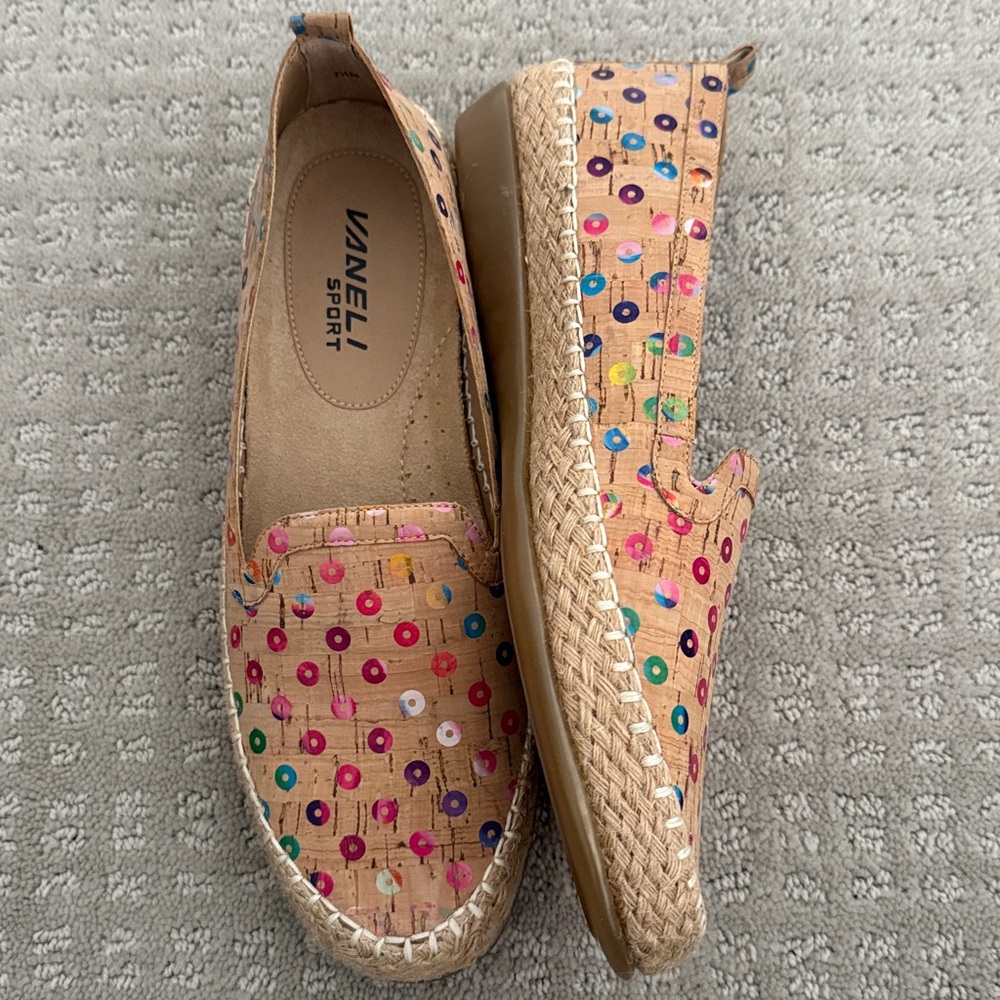 New Women's Vanelli Sport Multicolor Espadrille Shoes 7.5 - Picture 2 of 4